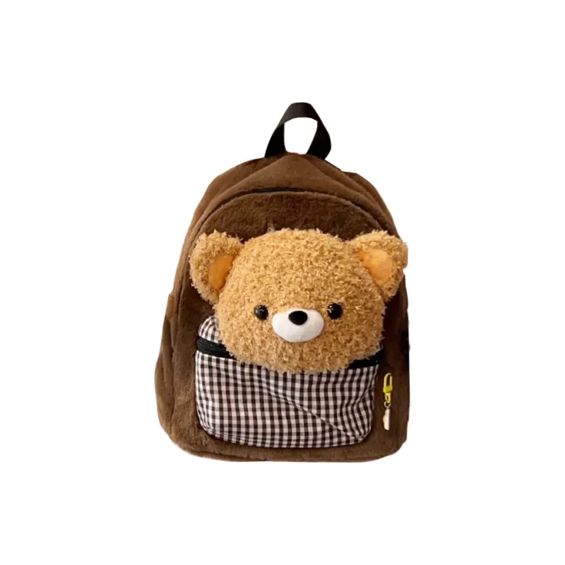 Kaka Tree Corduroy Backpack Regular Unisex Peacock Blue/Coffee/Red/Black-6