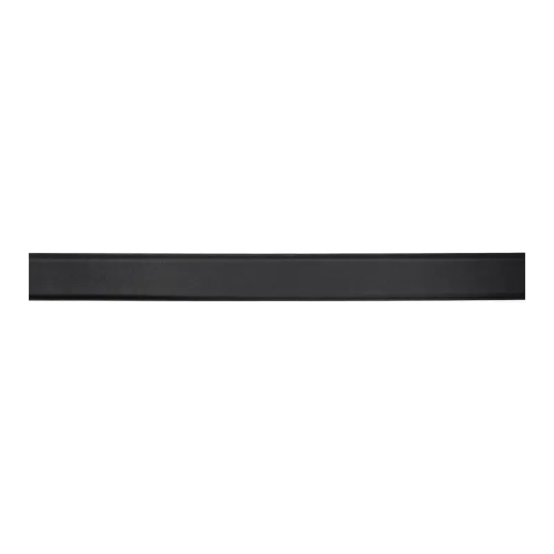 DIESEL Leather Metal Leather Belts Men's Black Width 4CM-1