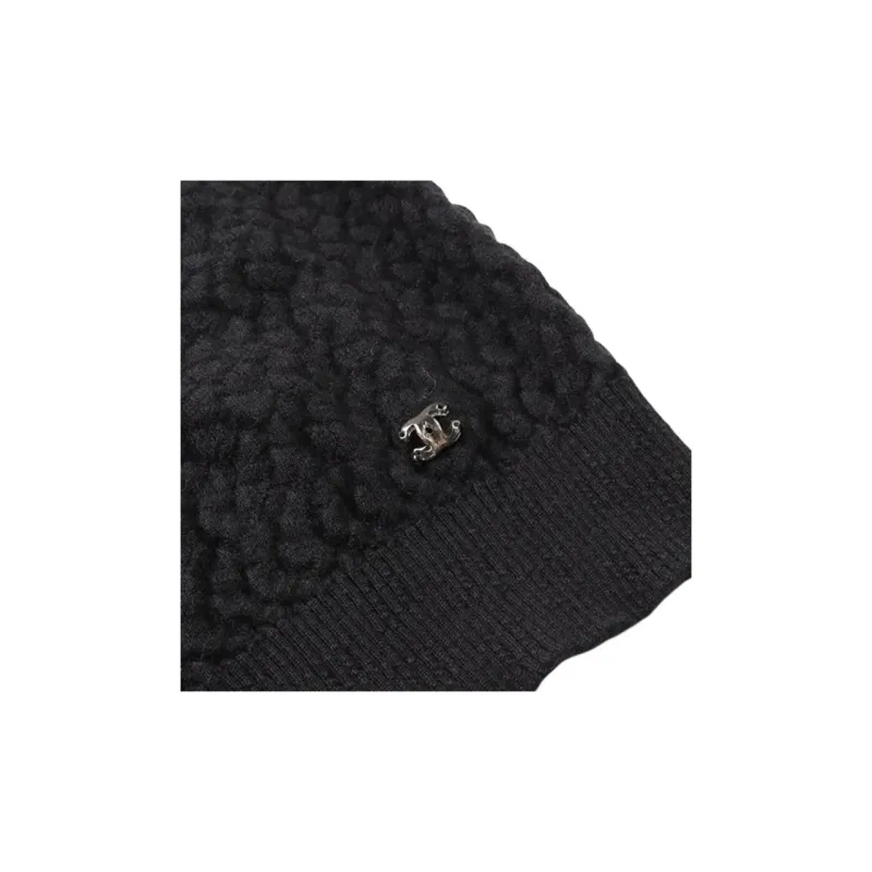 CHANEL Tank Tops Women's Black-4