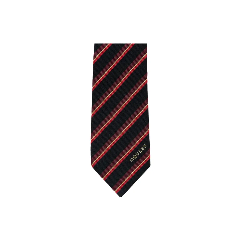 Alexander McQueen College Striped Tie-1