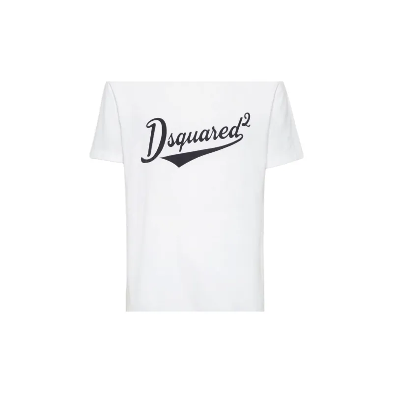 DSQUARED 2 Cool Fit Velvet Logo T Shirt-5