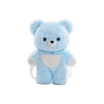 Holding Bamboo Polyester Backpack Tubas Unisex Light Blue