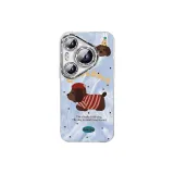 Silver-Red-Clothed Dachshund Q Blue