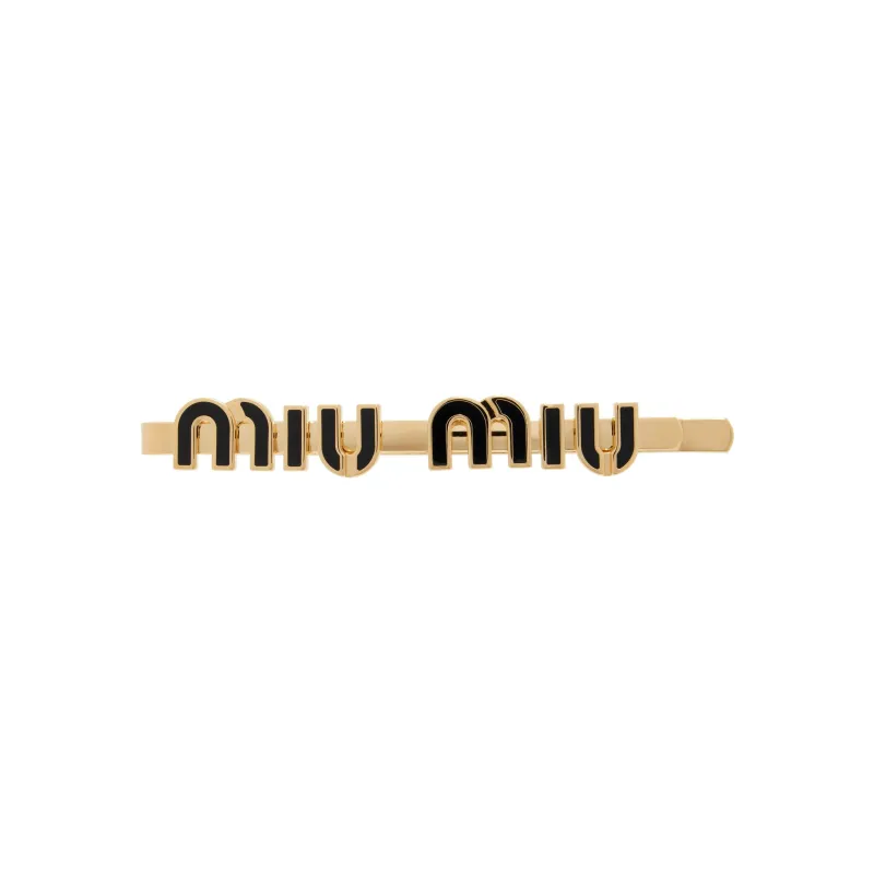 MIU MIU Logo-lettering Hairclip-0