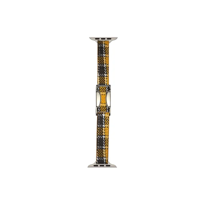 ZHENGGUANG Watch Band Apple Compatibility Woolen, Genuine Leather Material-6