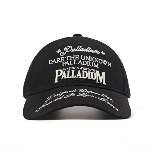 Palladium Polyester Baseball Caps Unisex Lead Black