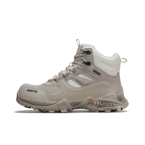 HUMTTO Abrasion Resistant Coverage Rebound High Top Hiking Shoes Women's Wind Sand Yellow