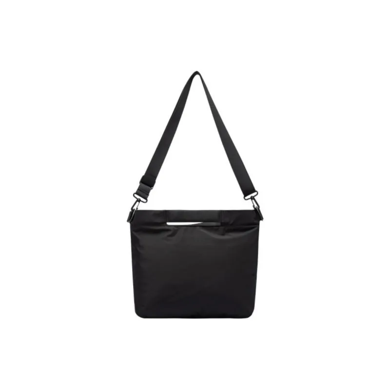 Anta Life Collection Fabric Crossbody Bag, Shoulder Bag Unisex Black/Light Khaki-2