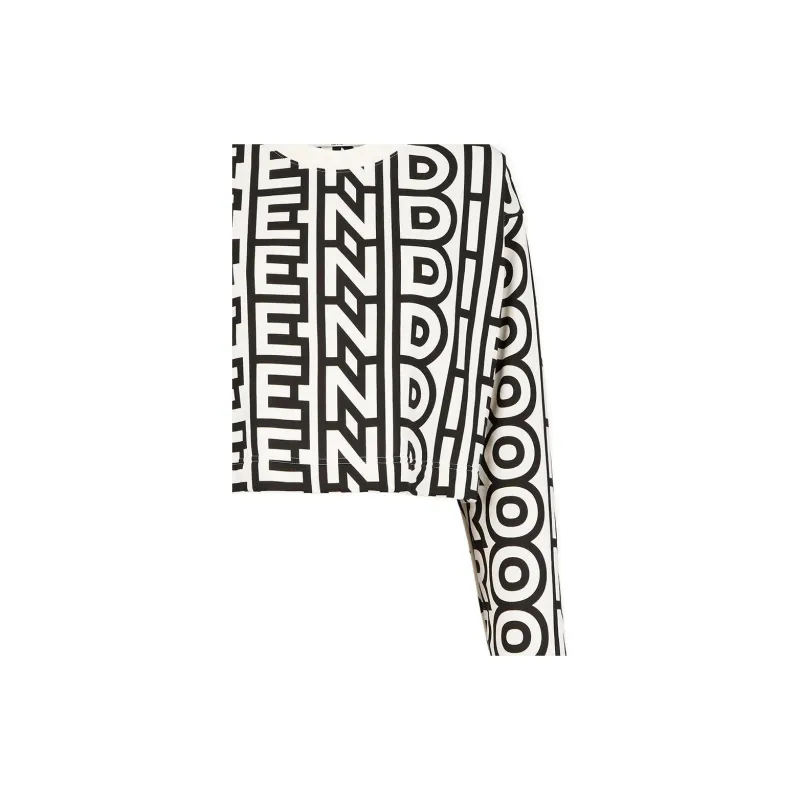 FENDI By Marc Jacobs Two tone Jersey Sweatshirt Multicolor-4