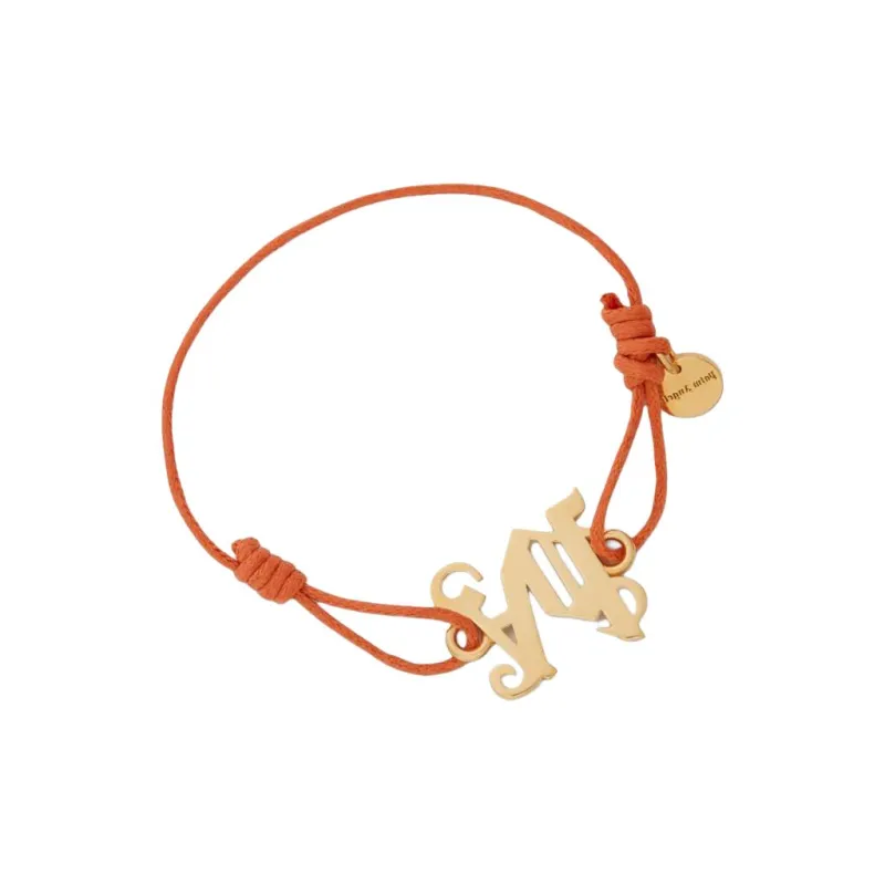 PALM ANGELS Logo Pendant Cord Bracelet-1