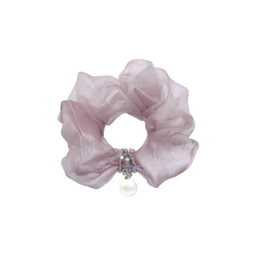 ROYALSASA Silk Chiffon, Faux Crystal Hair Tie Women's