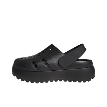 Adidas Adilette Platform Clogs Women's Black