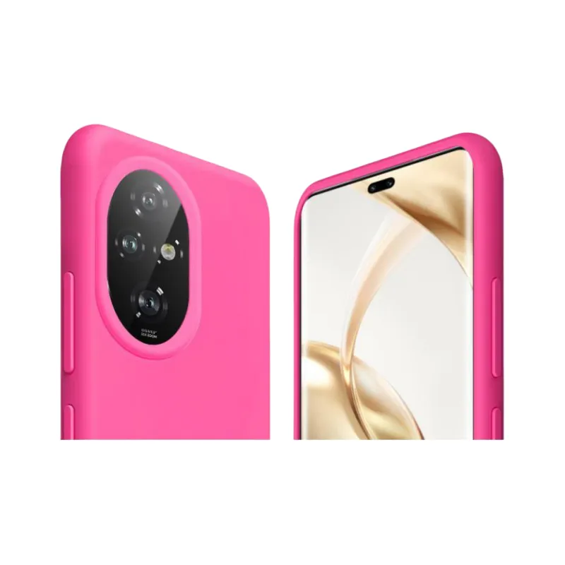 ZHUOJI Silicone Material Lens Fully Enclosed Microfiber Flock Phone Case Compatible With Honor 200/Pro-3