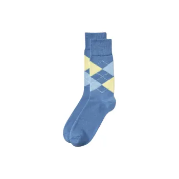 UNIQLO Knee High Socks Men's 1 Pack Aqua Blue