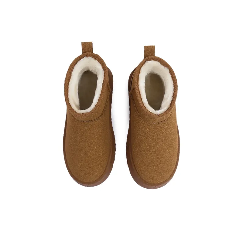 Yang Nianhua Warm Wear Resistant Slip Resistant Short Snow Boots Women's Brown-2