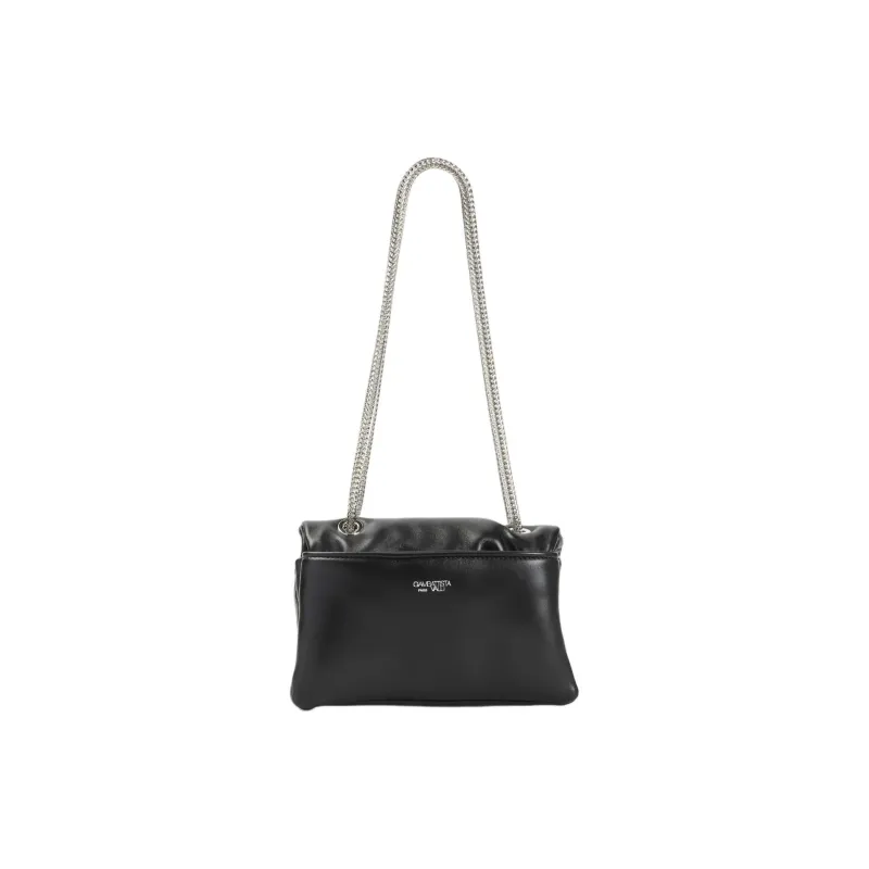 GIAMBATTISTA VALLI NAPPA Collaboration Leather Shoulder Bag Mini Women's Black-1