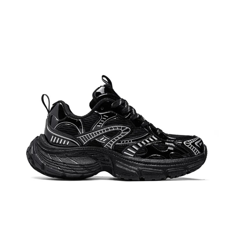 NFL Ultra S Los Angeles Rams Low Top Chunky Sneakers Unisex Black-1