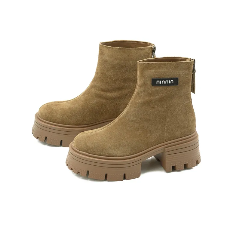 Little Sue Ankle Boots Women's Khaki-1