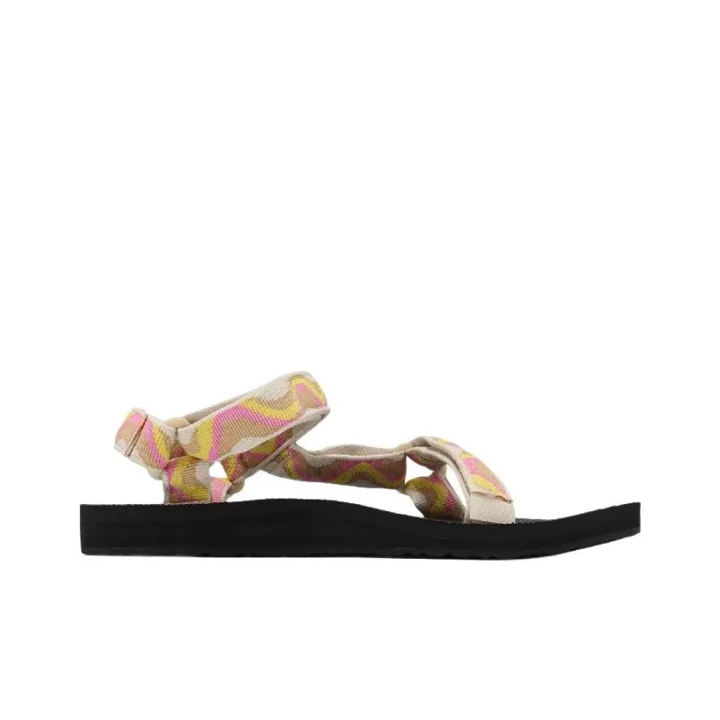 Teva Original Universal Beach Sandals Women's Yellow Pink-2