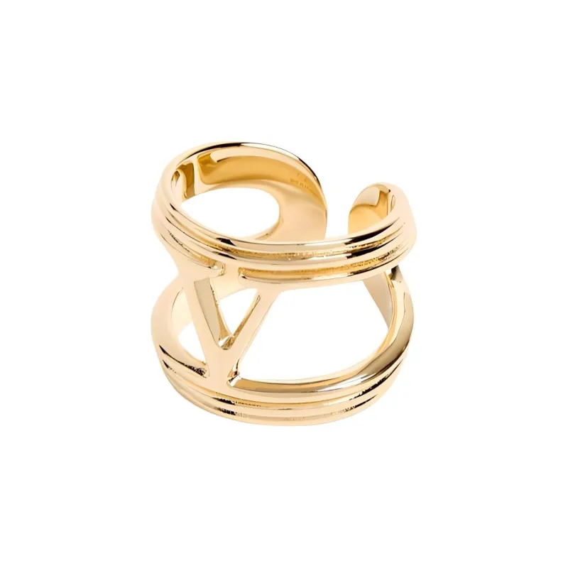 Valentino Metal Rings Women's Gold-3