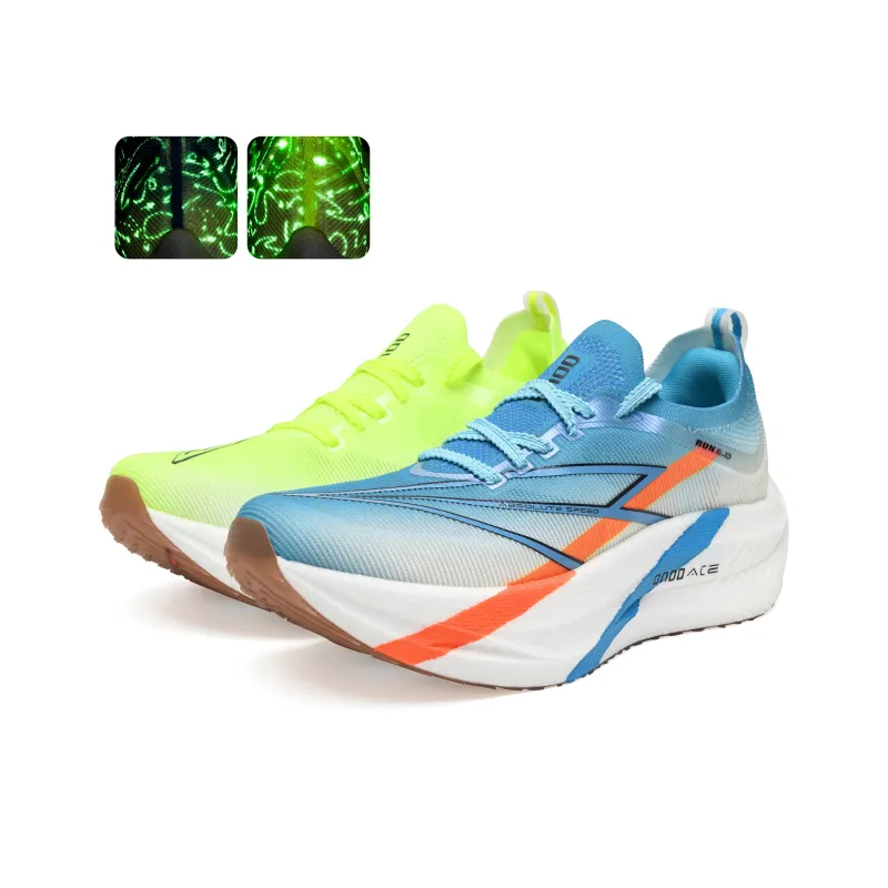 ONOD Low-Top Running Shoes Unisex Blue Green Mismatched-1