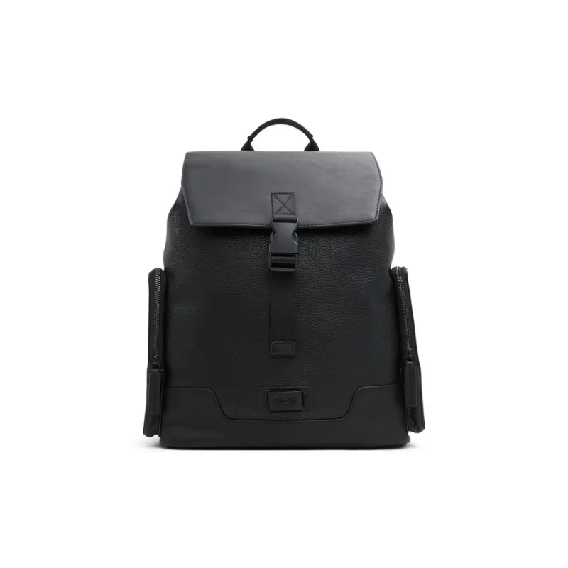 ALDO Artificial Leather Backpack Medium Size Men's Green Black/Black-3