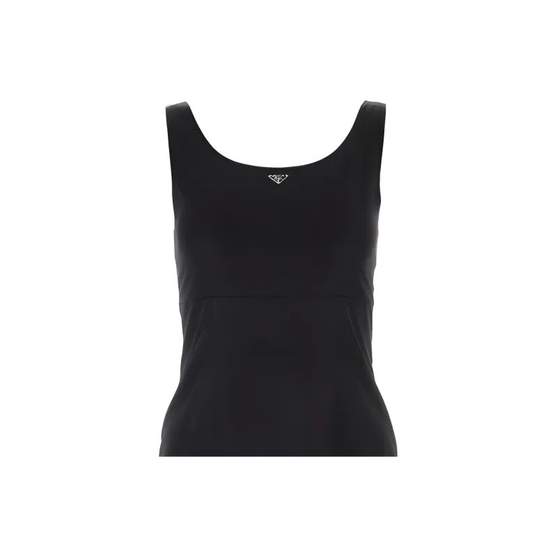 PRADA SS23 Sleeveless Dress Women's Black-4