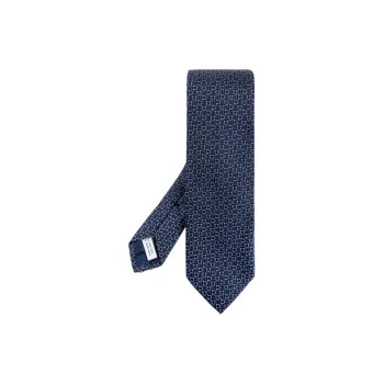 Ferragamo Diagonal Gancini Jacquard Tie
