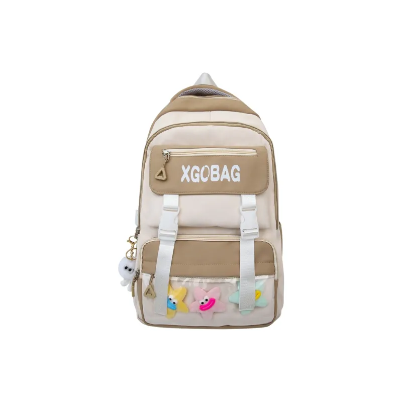 SUN ERATH&U Nylon Backpack Regular Unisex Black Blue/Khaki/Purple/Pink/Red-9