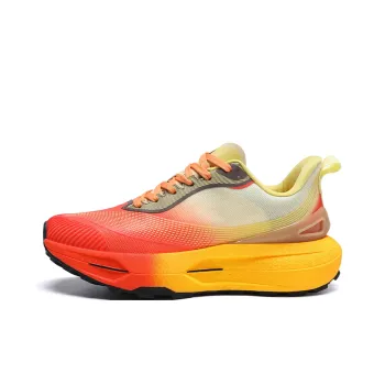 Meiretu Anti Slip And Wear Resistant Lightweight Low Top Casual Sprint Running Shoes Men's Orange Red