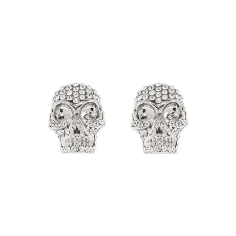 Alexander McQueen Skull Embellished Earrings-0