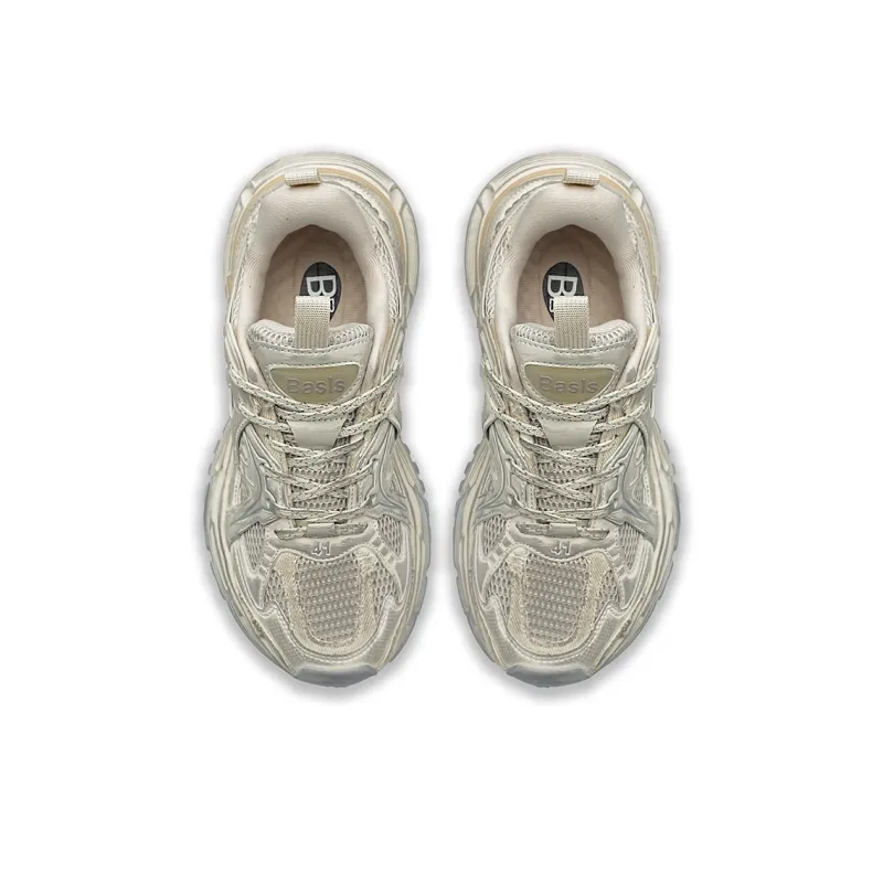 BASLS Moon Exploration 2.0 Collection Slip Resistant Height Increasing Low Top Chunky Sneakers Unisex-25