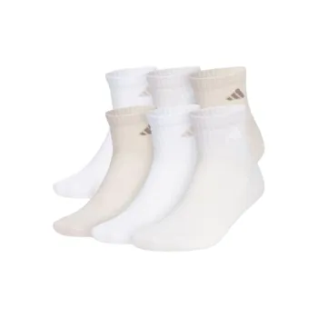 Adidas Free Shipping With AdiClub Athletic Cushioned Quarter Socks 6 Pairs