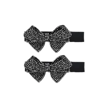 ROYALSASA Faux Crystal Edge Clip Women's
