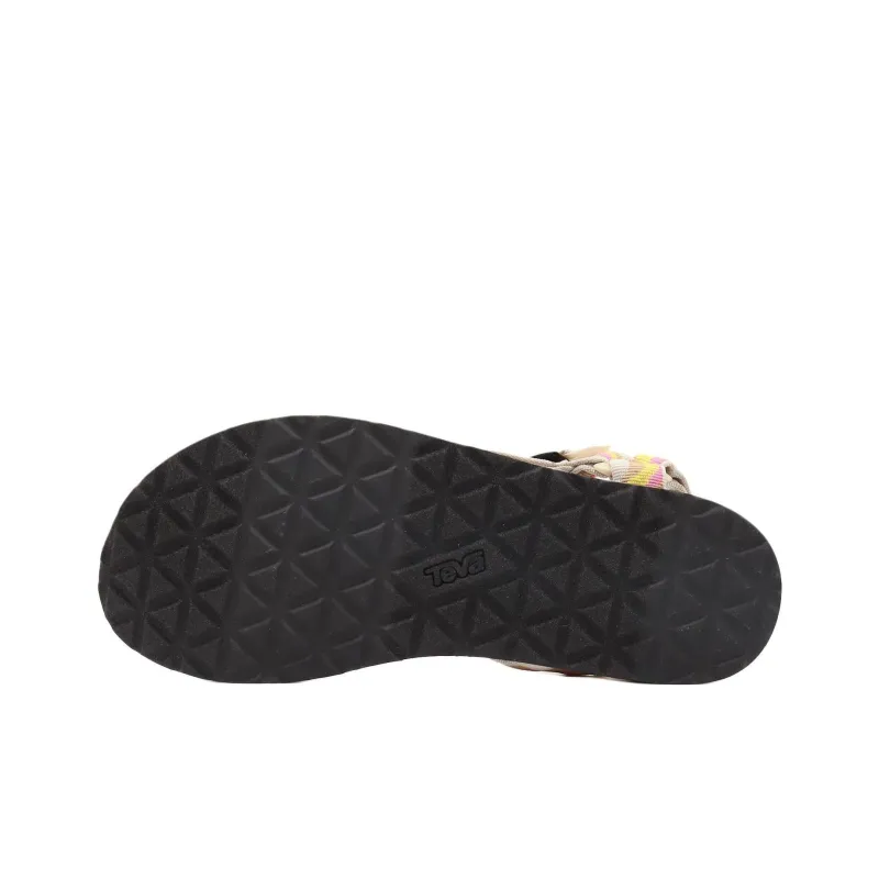 Teva Original Universal Beach Sandals Women's Yellow Pink-4