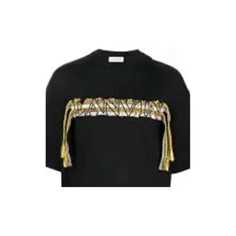 Lanvin Crazy Curb Lace Logo T-shirt-5
