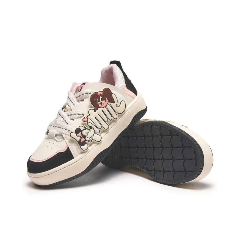 Disney x Hotwind CNY New Year Limited Collection Abrasion-Resistant Slip-Resistant Low-Top Skateboard Shoes Women's-13