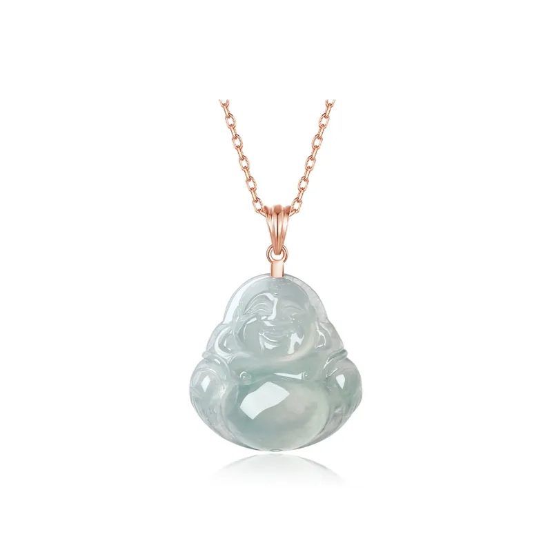 YASHENGZHUBAO Ice Type Jadeite Necklaces Women's-12