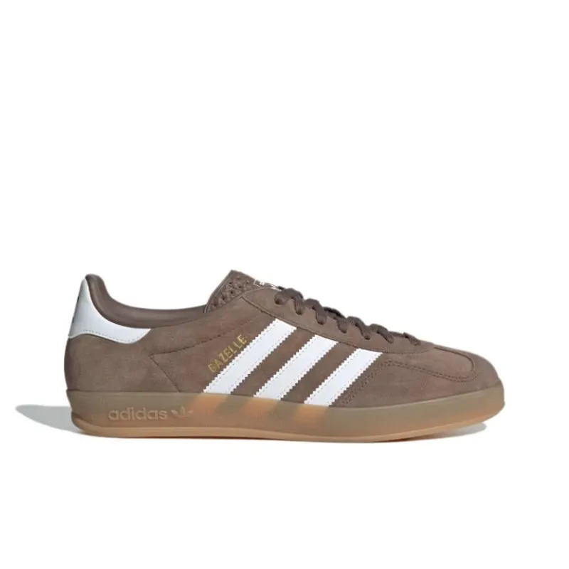 Adidas Gazelle Indoor Earth Strata White Gold Metallic-1
