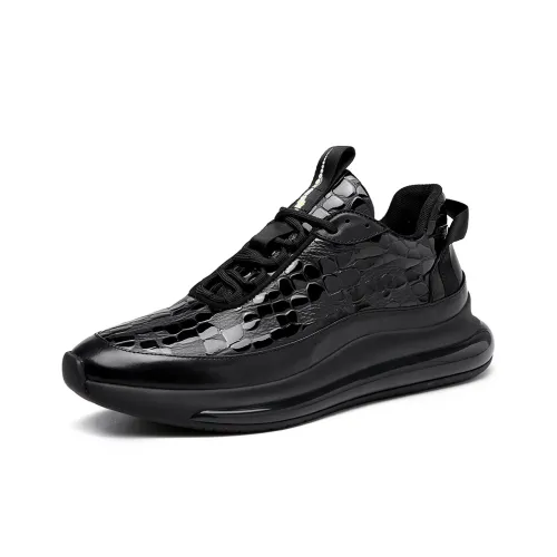 Devanro Low Top Casual Shoes Men's Black