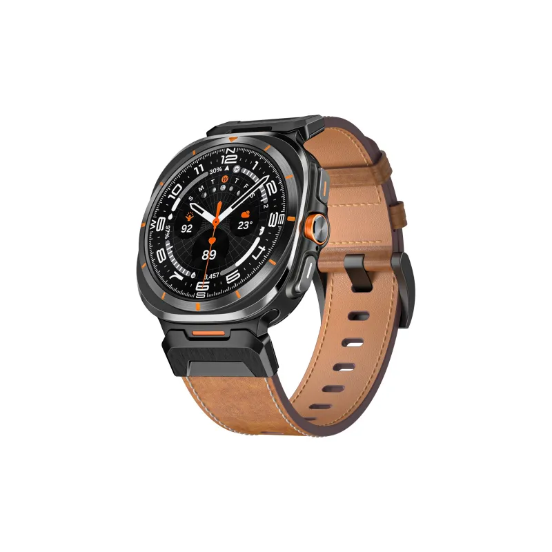 Vobafe Samsung Compatibility Watch Band 218mm 47mm Genuine Leather Material-4