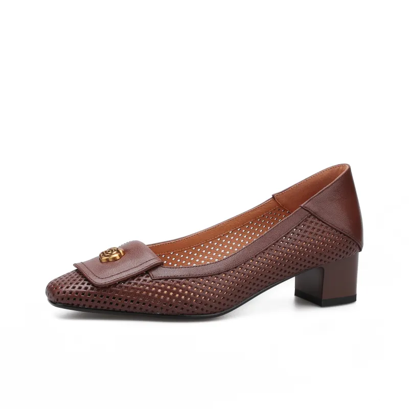 MLEX Chunky Heel High Heels Women's-8
