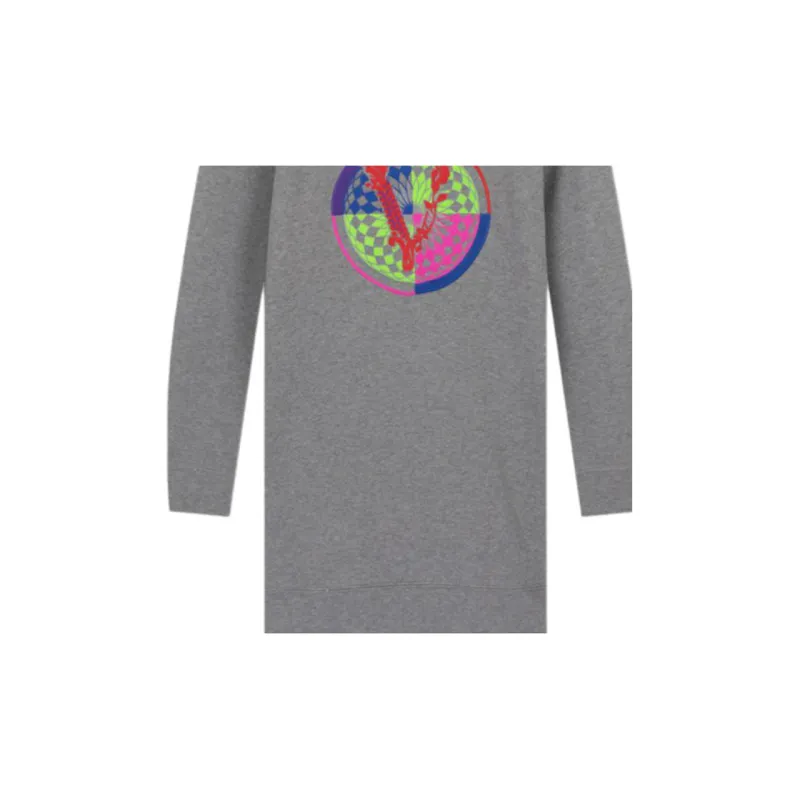 VERSACE Long Sleeved Dresses Women's Gray-3