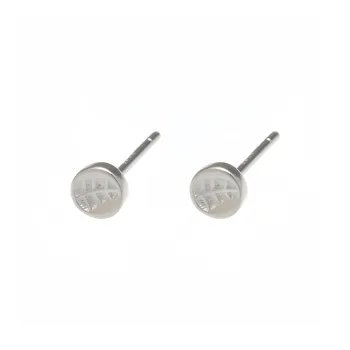 BKBU 925 Sterling Silver Needle Titanium Steel Stud Earrings Unisex