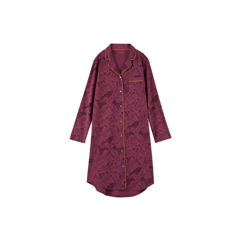Shuya Nightgown Women's Dark Red-0