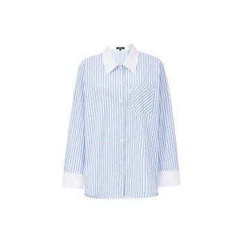 ONLY Shirts Women's H32 Clear Blue Stripes Pattern