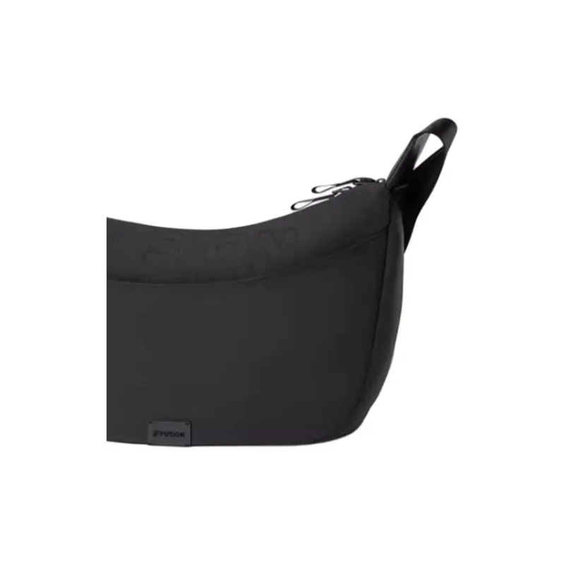 FILA FUSION Fabric Dumpling Bag, Shoulder Bag, Crossbody Bag Extra Small Unisex Black-3