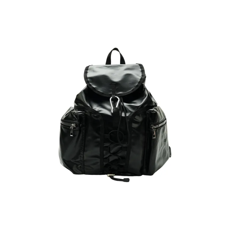 SUN ERATH&U Nylon Backpack Regular Unisex Black/Silver-0