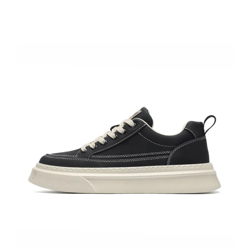 CEDAR HAN Abrasion Resistant Lightweight Height Increasing Low Top Skateboard Shoes Men's-5