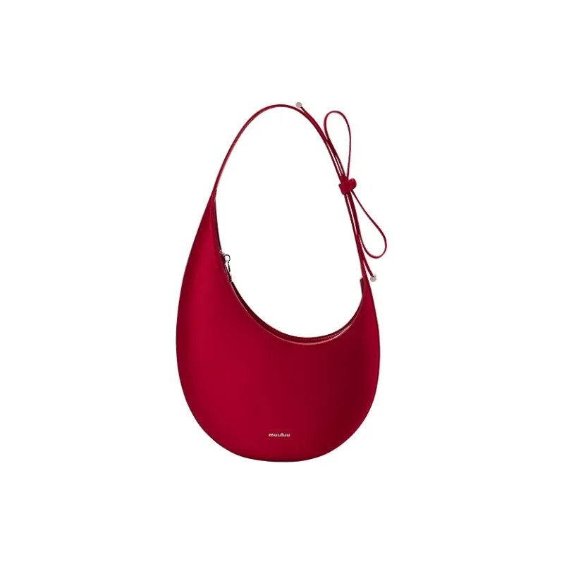 Muuluu Fabric Swan Crescent Bag For Girlfriend Shoulder Bag Medium Size Women's Multicolor-1